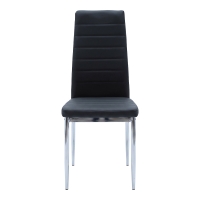 Καρέκλα Parker pakoworld μαύρο PU με πόδι χρωμίου 41x48x96εκ Καρέκλα Parker pakoworld μαύρο PU με πόδι χρωμίου 41x48x96εκ
