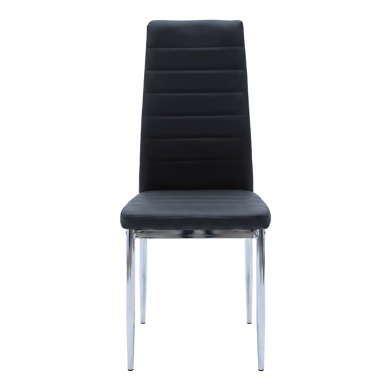 Καρέκλα Parker pakoworld μαύρο PU με πόδι χρωμίου 41x48x96εκ Καρέκλα Parker pakoworld μαύρο PU με πόδι χρωμίου 41x48x96εκ