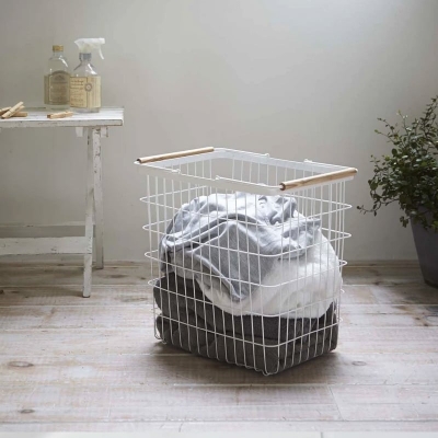 Καλάθι Για Άπλυτα Yamazaki Λευκό Medium