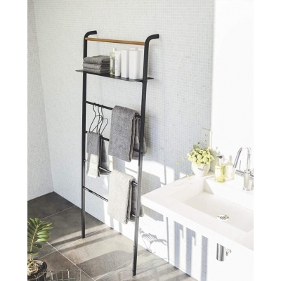 Κρεμάστρα Σκάλα Με Ράφι Yamazaki Μαύρο