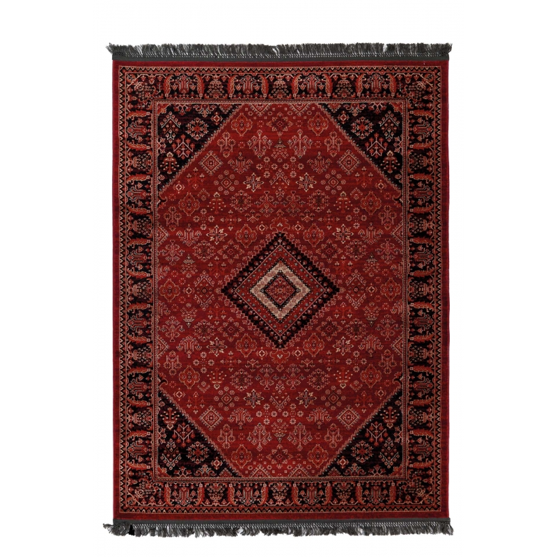 Κλασικό χαλί Afgan 306A D.RED BLACK Royal Carpet - 80 x 2000 cm Κλασικό χαλί Afgan 306A D.RED BLACK Royal Carpet - 80 x 2000 cm