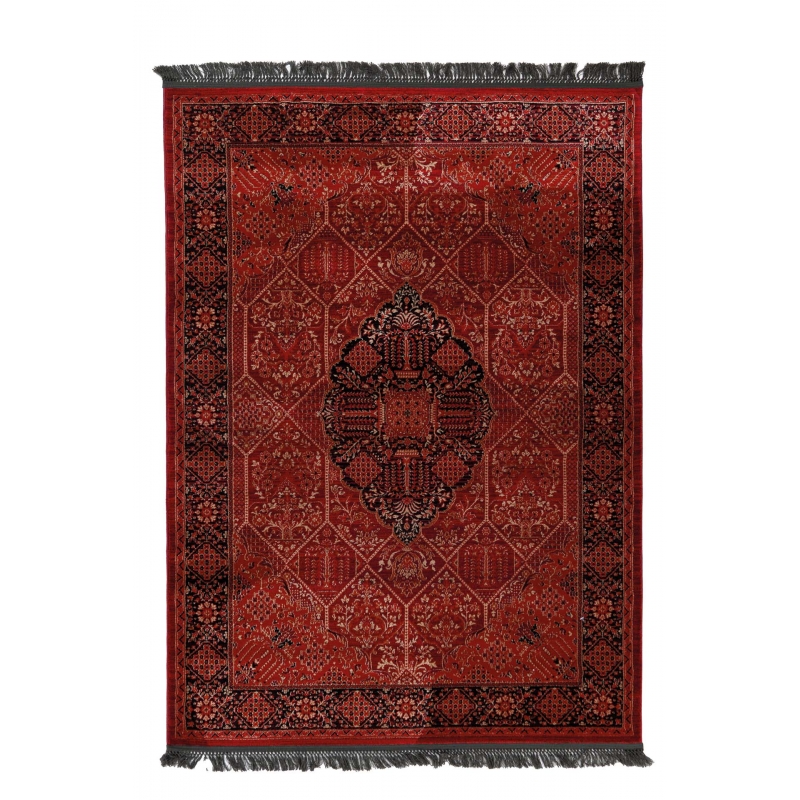 Κλασικό χαλί Afgan 316A D.RED BLACK Royal Carpet - 133 x 190 cm Κλασικό χαλί Afgan 316A D.RED BLACK Royal Carpet - 133 x 190 cm