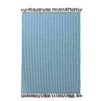 Χαλί Urban Cotton Kilim Houndstooth Caribbean Sea Royal Carpet - 130 x 190 cm