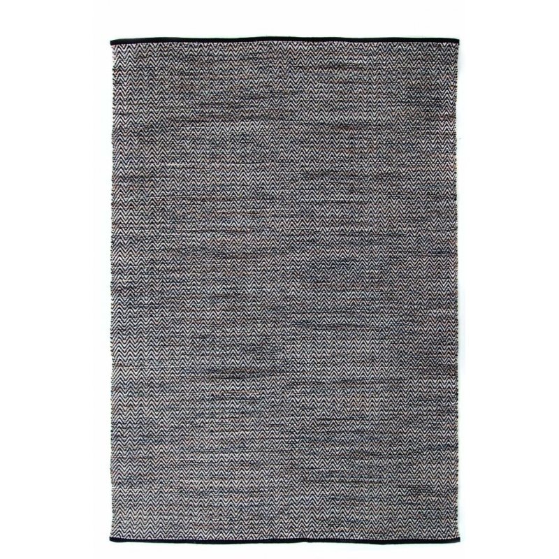 Χαλί Urban Cotton Kilim Venza Black Royal Carpet - 70 x 140 cm