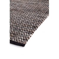 Χαλί Urban Cotton Kilim Venza Black Royal Carpet - 70 x 140 cm