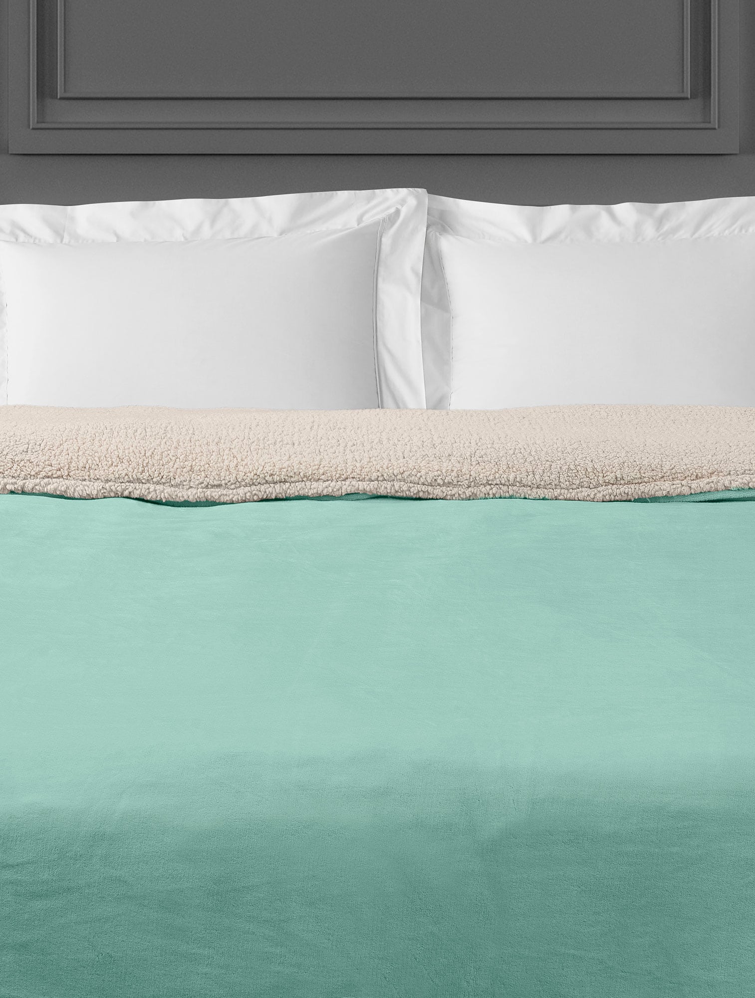 Κουβέρτα INFINITY MINT BEIGE MADI Κουβέρτα καναπέ: 125 x 170 εκ.