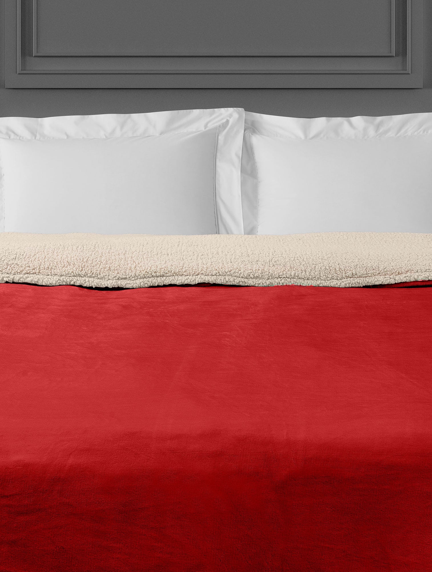 Κουβέρτα INFINITY RED BEIGE MADI Κουβέρτα καναπέ: 125 x 170 εκ.